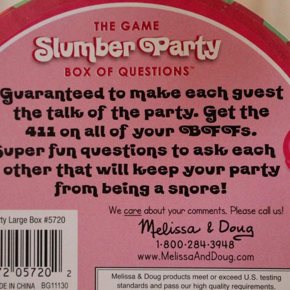 Melissa & Doug, The Game Slumber Party Box of Question LARGE Box - Picture 6 of 7